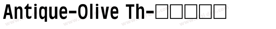 Antique-Olive Th字体转换